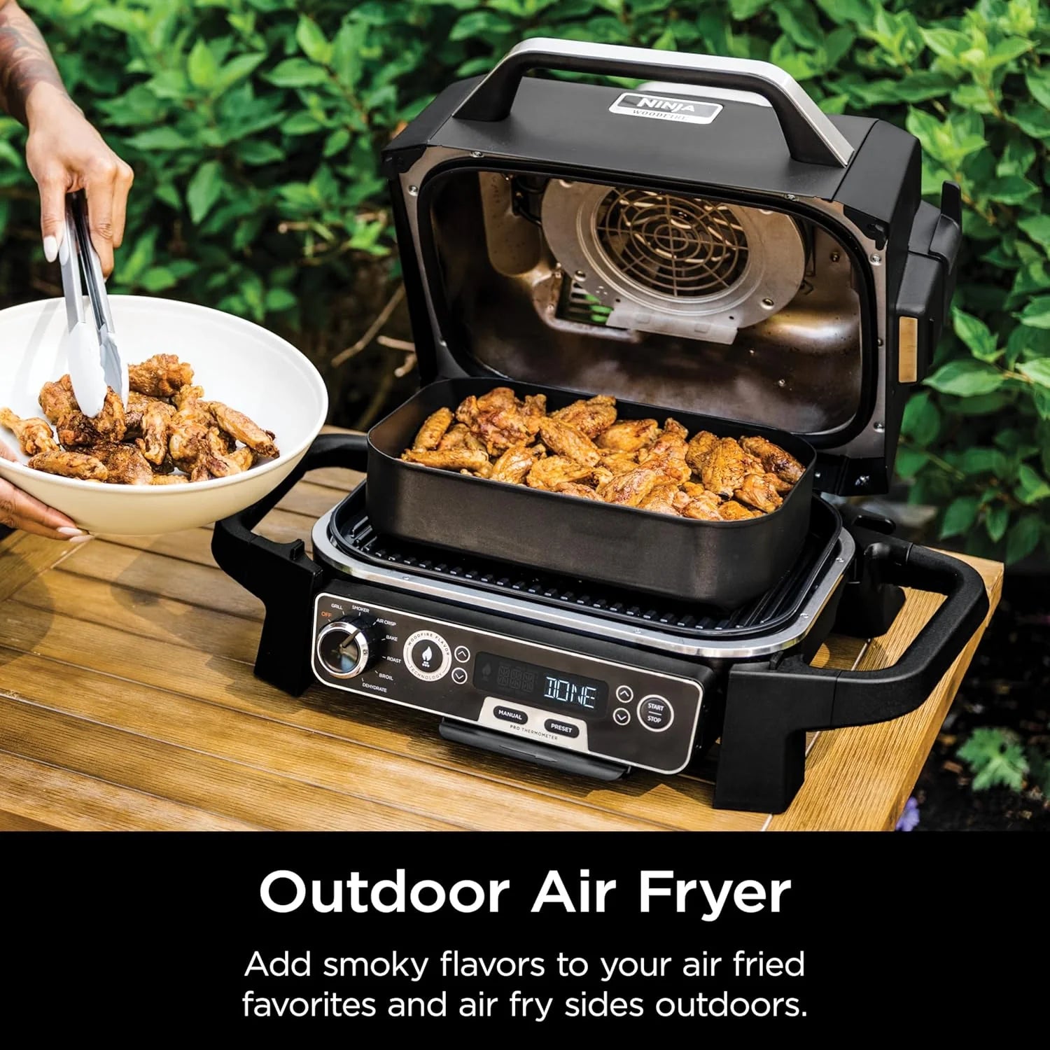 OG751 Woodfire Pro Outdoor Grill Built-In Thermometer 7-in-1 Master Grill BBQ Smoker