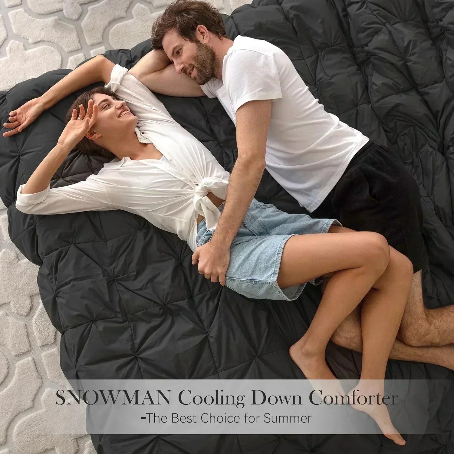 Premium Down Comforter 3D Baffle Box Design