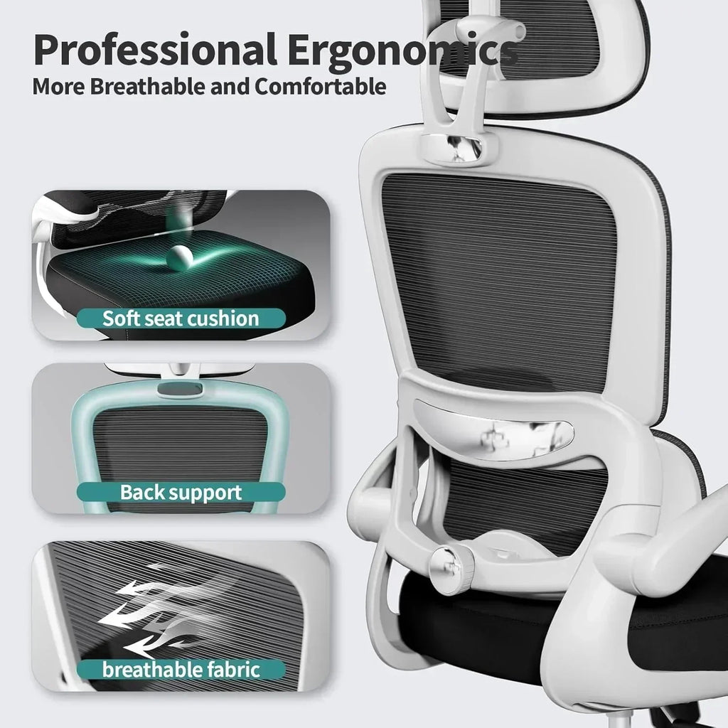 TRALT Office Chair Ergonomic Desk Chair 330 lbs Home Gaming Chair with Wheels
